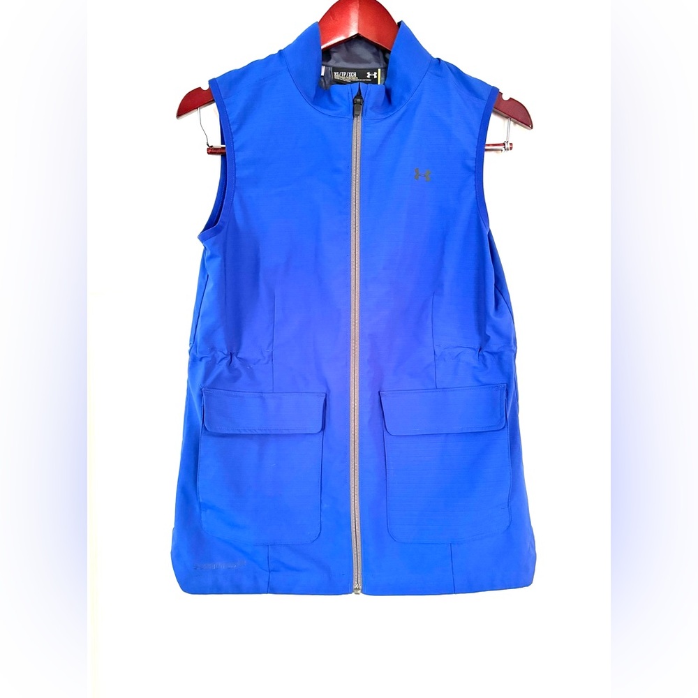 Under Armour Storm 2 Lightweight Deep Blue Sleeveless Water Resistant Vest XS